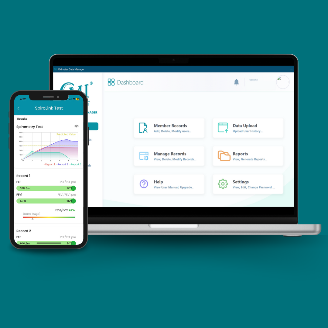 CMI Health software enabling real-time, at-home vital sign monitoring and secure data sharing with healthcare providers.
