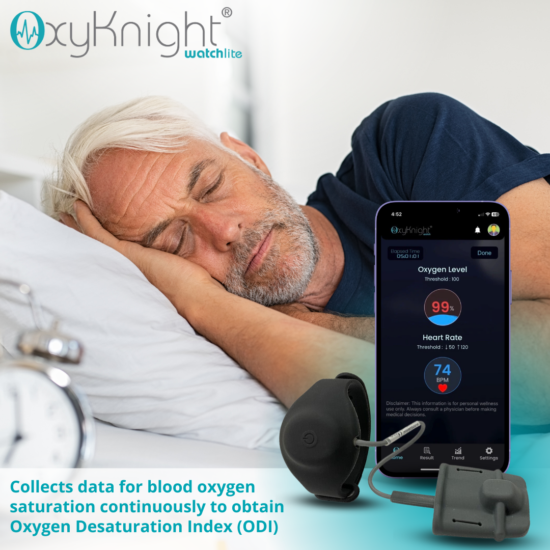 OxyKnight® Watch Lite Adult Smart Sleep Oximeter – CMI Health