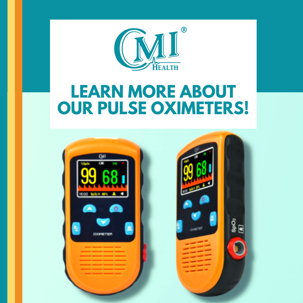 Handheld Pulse Oximeters designed to make at-home health monitoring fit your lifestyle | CMI Health