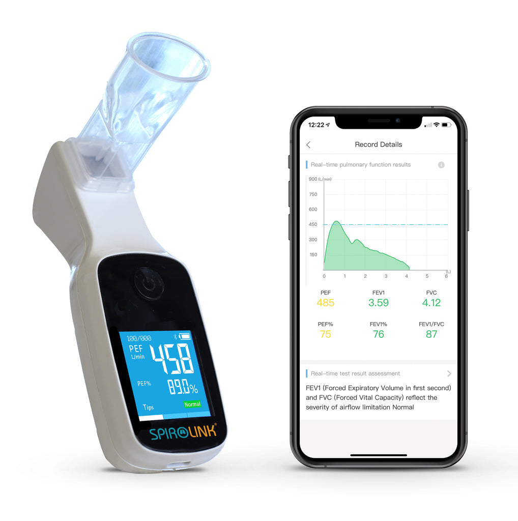 CMI Health SpiroLink Smart Digital Spirometer with App 