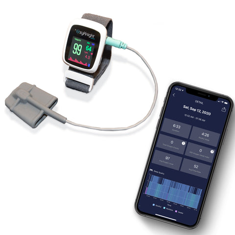 Oxyknight Watch Smart Sleep Oximetry Monitor and Mobile Application