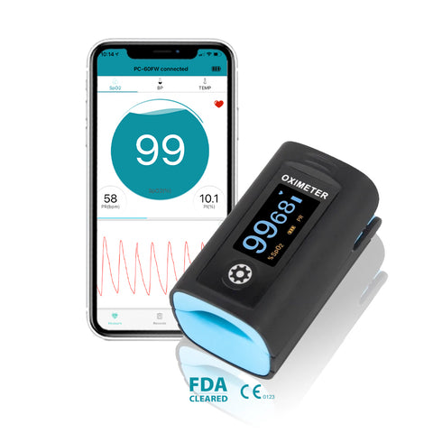 Digital Bluetooth Fingertip Pulse Oximeter - CMI Health 
